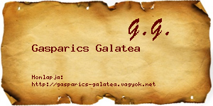Gasparics Galatea névjegykártya